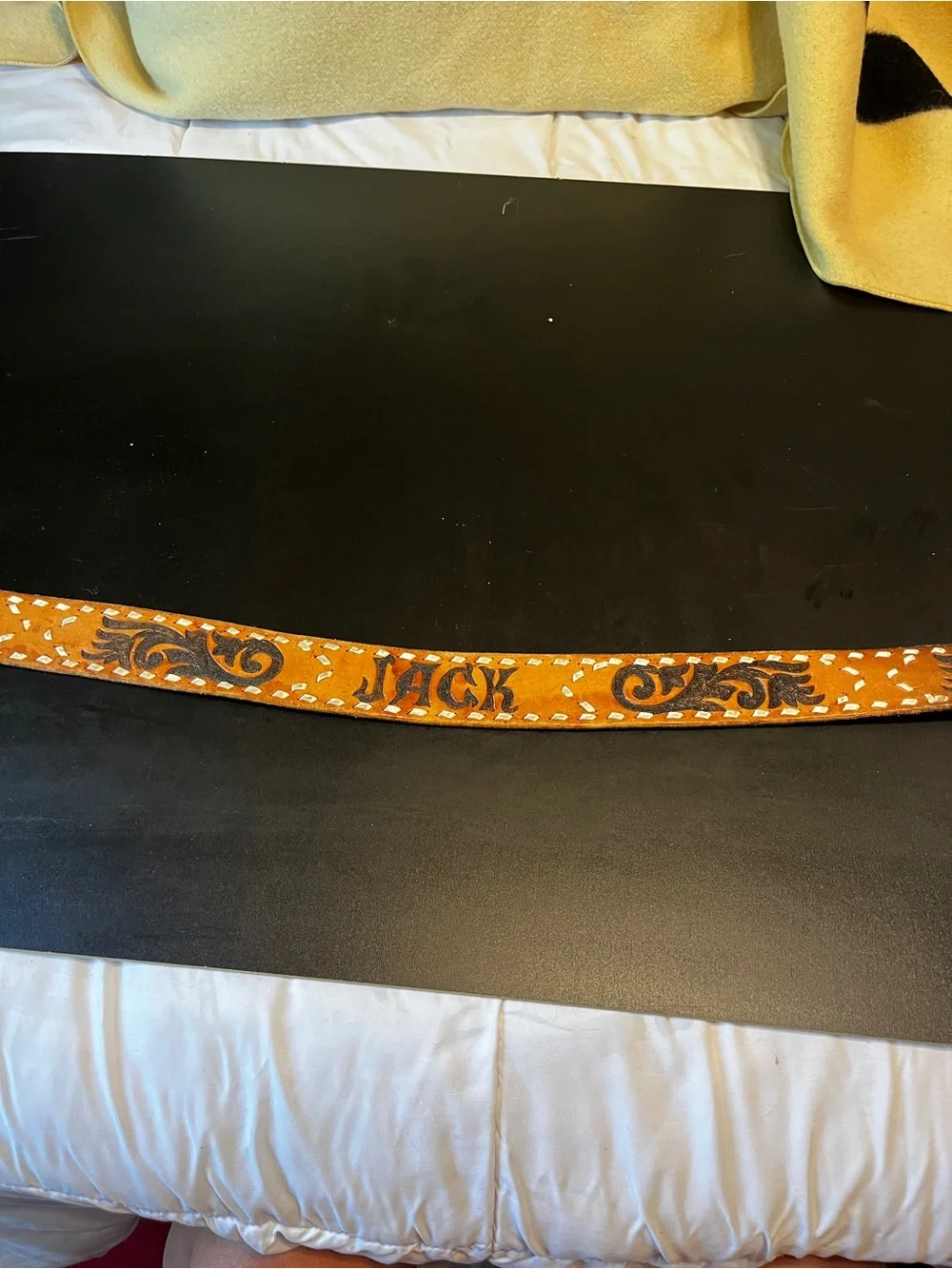 Handtool vintage western belt with a custom named Jack